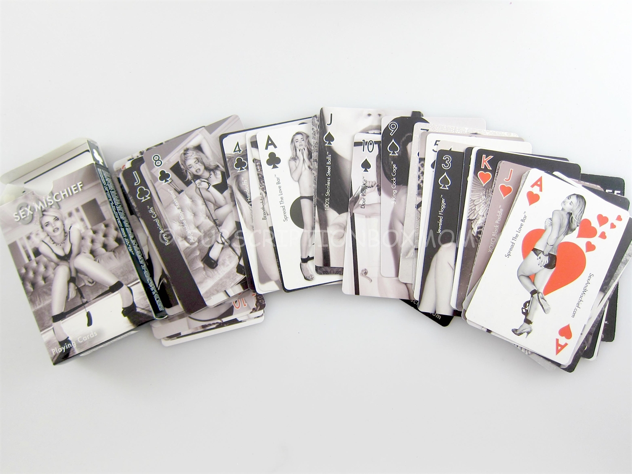 Boobytrap Warehouse Sex And Mischief Fifty Shades Playing Cards